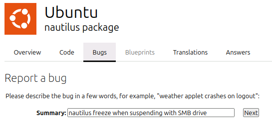 Topic Bug How to report a bug - Ubuntu project documentation