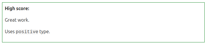 Note block with positive type