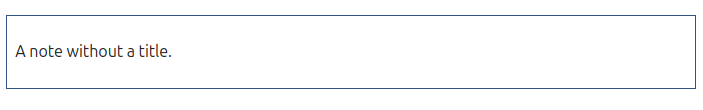 Note block without status