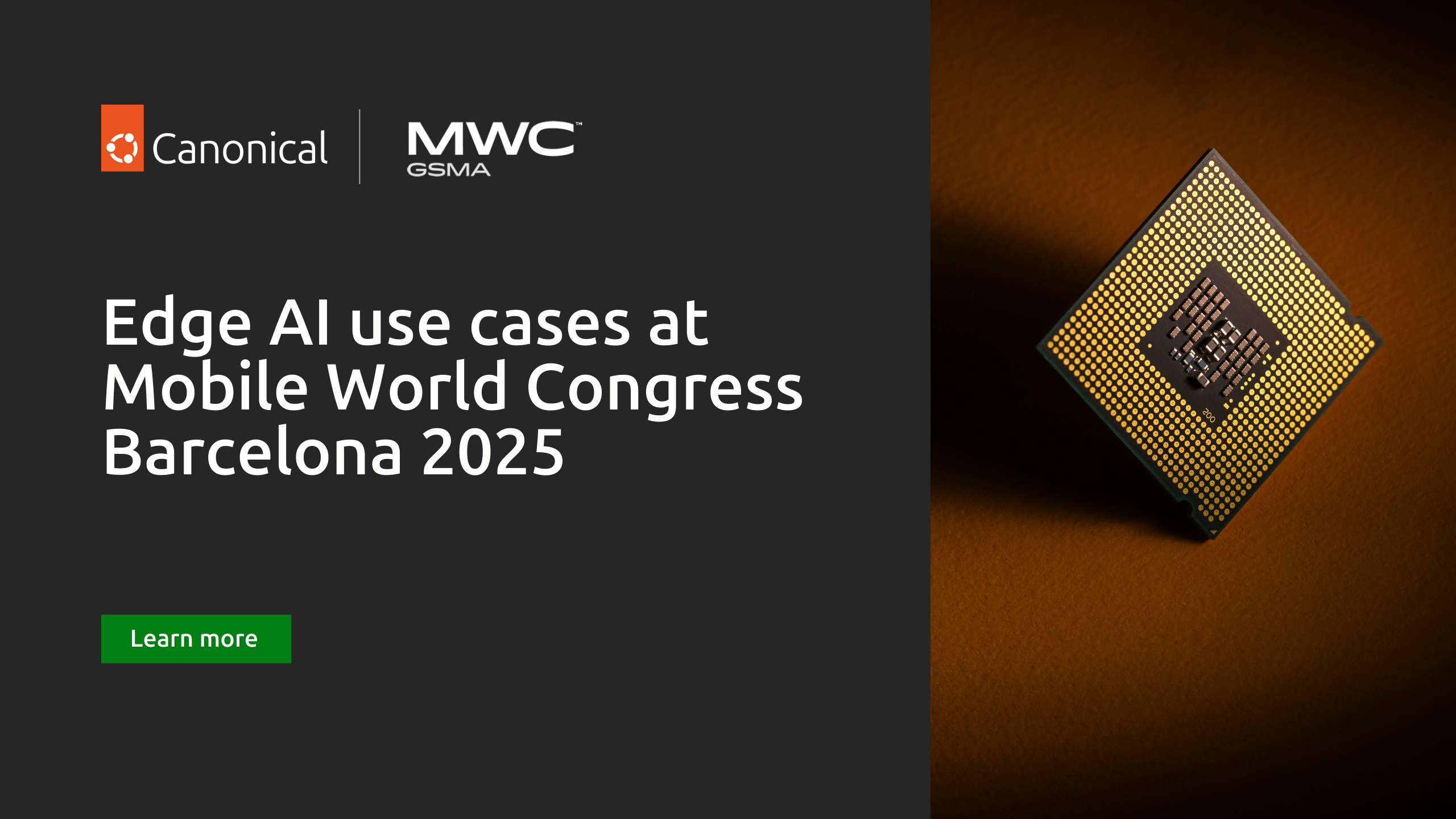 Experience Edge AI use cases with Canonical at Mobile World Congress Barcelona 2025