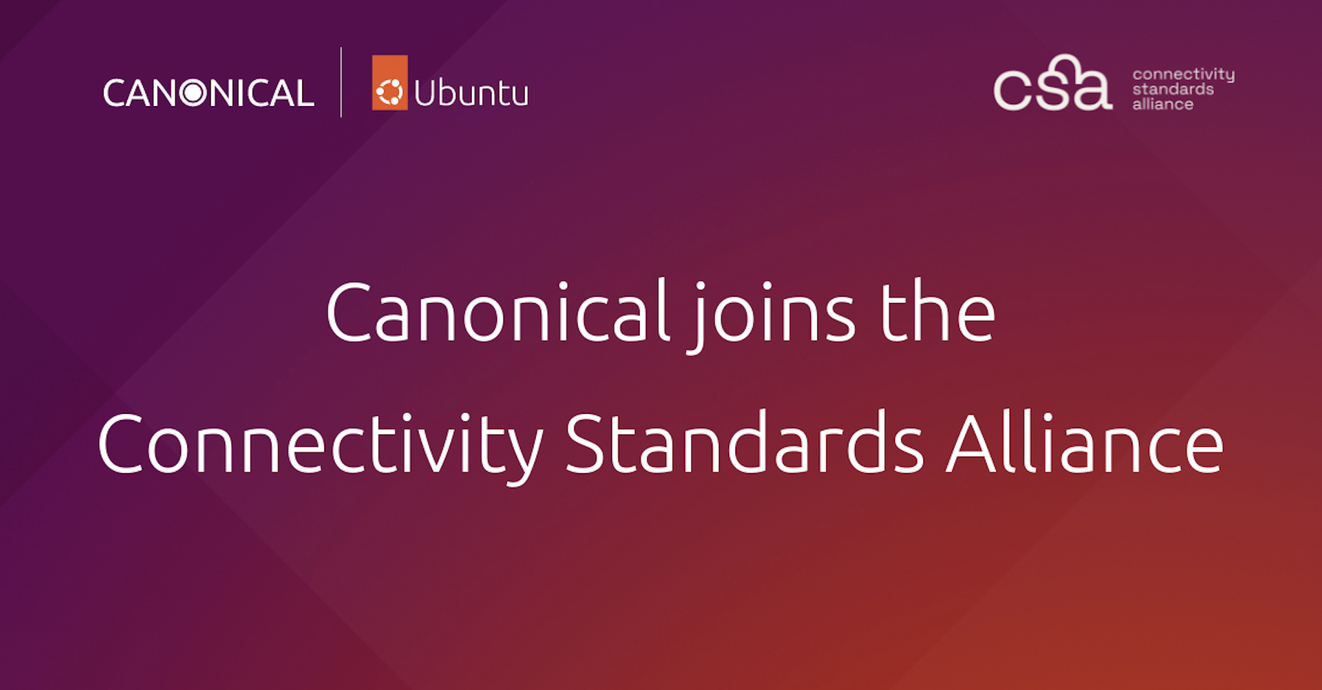 Canonical joins the Connectivity Standards Alliance  Ubuntu